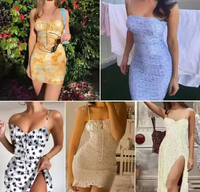 Prix de liquidation 2025 : Lots de robes pour femmes, vêtements d'occasion de marques variées, assortiment en gros, stock de vêtements pour femmes