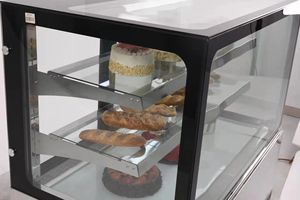 Refrigerador de Exhibición para Pastelería, Refrigerador de Panadería con Enfriamiento por Aire, Vitrina Refrigerada con Apertura Frontal para Pasteles - Product Image 3