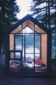 Petite maison de jardin en bois et métal de luxe, maisons préfabriquées modernes, maisons préfabriquées, maison-conteneur, studio de jardin sur le toit - Product Image 4