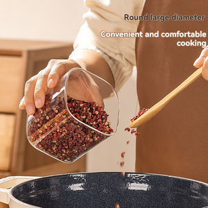 Recipientes Cuadrados de Vidrio para Almacenamiento con Tapas de Bambú, Herméticos y de Grado Alimenticio para Uso en Despensa - Dulces, Café, Té, Especias - Product Image 3