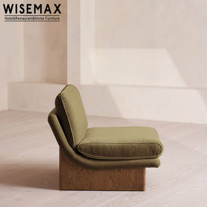 WISEMAX FURNITURE Modern Nordic Living Room Single Sofa <strong>Chair</strong> Cafe Velvet Fabric Accent <strong>Chair</strong> for Hotel Home Villa Office - Product Image 6