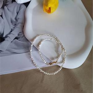 Collar Barroco XL3-3 para Mujer, Perla Natural de Agua Dulce, Cadena de Clavícula de Lujo Ligero, Amor Único, Sensación Exclusiva - Product Image 2