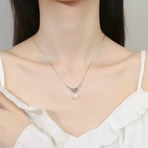 Cadeau de mariage personnalisé pour la Saint-Valentin Collier avec pendentif en argent sterling 925 Chaîne <span class=keywords><strong>Prix</strong></span> par <span class=keywords><strong>gramme</strong></span> Choker Hypoallergénique - Product Image 3