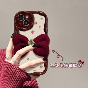 สวยGolden <span class=keywords><strong>Rose</strong></span>ขนาดใหญ่ตุ๊กตาBowknot TPUโทรศัพท์มือถือสําหรับ<span class=keywords><strong>Iphone</strong></span> 6 7 8 <span class=keywords><strong>Plus</strong></span> X Xr XS 11 12 13 14 15 Pro Max - Product Image 5