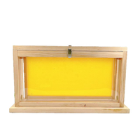 Bienenzucht-Beobachtungsbox mit Doppelseitiger Acrylplatte und Holzrahmen mit Sichtfenstern