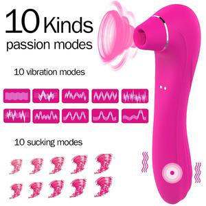 Vibrador de Lengua con Succión Clitoral XLN Rosa Morado, 7 Patrones de Succión Intensos, Recargable por USB, Estimulación del Punto G, 10 Uso Diario - Product Image 3