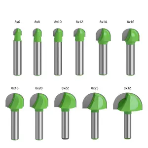 11Pcs Green Hinge Boring Wood Forstner Drill Bit Set with Continous Cutting Edge in Wood Box for Wood hole