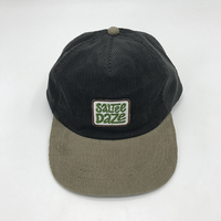 5 Paneel Ongestructureerde Snapback Hoed Met Borduurwerk Patch Logo, Twee Toon Laag Profiel 5 Paneel Platte Rand Papa Hoeden