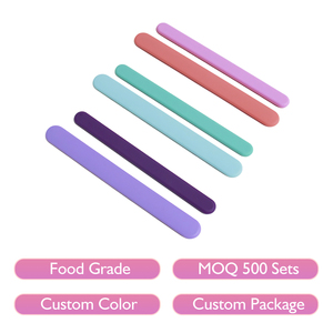 Spatule en silicone réutilisable, lot de 2, bâtonnet applicateur et mélangeur pour cire, épilation, masques, usage domestique et professionnel, qualité alimentaire - Product Image 1