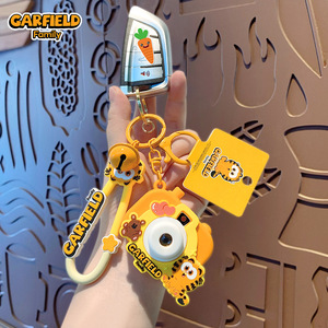 Llavero de Proyección de Metal de Aleación de Zinc y PVC con Diseño de <span class=keywords><strong>Garfield</strong></span>, Personalizado con Logotipo, para Regalos Promocionales Empresariales - Product Image 3