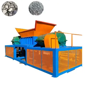 Factory Direct Te Koop Machine Afval Plastic Crusher Metalen Dubbele As Shredder Te Koop