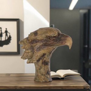 Patriotique Faucon Faucon Résine Décor Cadeaux Bureau Bureau Décor Désert Aigle Tête Moules Volant Américain Aigle Statue - Product Image 3