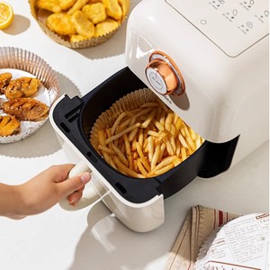 ถาดฟอยล์สำหรับหม้อทอดไร้น้ำมัน ขนาด 16 ซม. แบบกลม 50 แผ่น ถาดอบอะลูมิเนียมแบบใช้แล้วทิ้ง สำหรับใช้ในบ้าน - Product Image 2