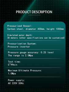 IPX8 Tauchtiefen-Testkammer Wasserdruck-Widerstandsprüfgerät Laborausrüstung für Wasserdichtigkeitsprüfung - Product Image 4