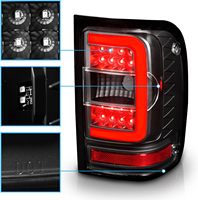 Nouvel ensemble de feux arrière LED de type C pour Ranger 2001-2011, lentille transparente noire, paire gauche/droite, garantie 1 an