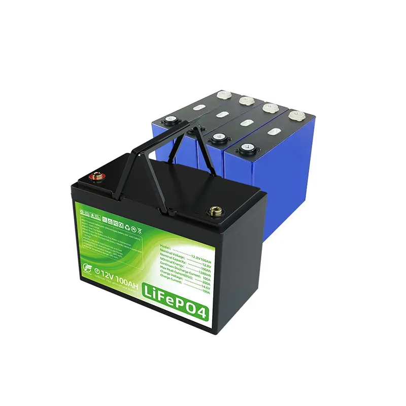 12V 100Ah Lifepo4 batteria batteria al litio ferro tempi profondi ciclo Lifepo4 12V per sistema di energia solare