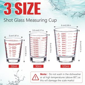 Bicchierini da Shot in Cristallo Senza Piombo con Logo Personalizzato, Capacità 30/60ml, Design Classico, per Uso Domestico e Feste, Bicchieri per Liquori e Vino con Scala Graduata - Product Image 2