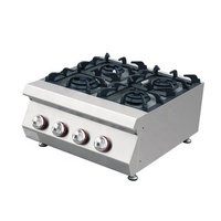 Grill Commercial en acier inoxydable, 6 brûleurs, gamme de gaz comptoir, idéal pour les restaurants et les hôtels