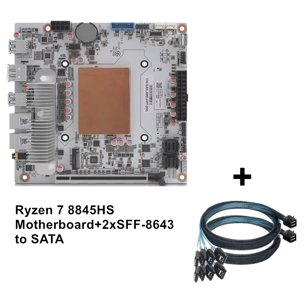 เมนบอร์ดสีขาว+ 2xSFF-8643