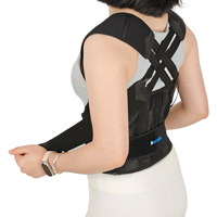 Correcteur de posture réglable - Bretelle dorsale respirante, durable et légère, soutien lombaire et des épaules avec protection professionnelle