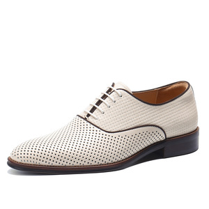 Zapatos de cuero para negocios, estilo formal coreano, piel de vaca de primera calidad con estilo británico, adecuados para bodas y versátiles. - Product Image 6