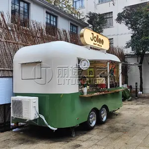 Phổ biến nhất thực phẩm xe tải Hot Dog Pizza cà phê Ice Cream di động nhanh Airstream thực phẩm Trailer Airstream xe tải để bán