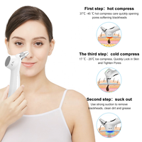 Portable 5 têtes pores nettoyant aspirateur électrique aspiration visage acné dissolvant extracteur outil Kit vide points noirs dissolvant