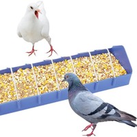 Mangeoire à pigeons en plastique en forme de rectangle de vente chaude