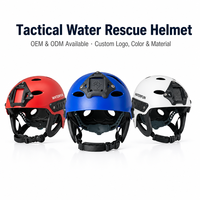 Casque de sauvetage aquatique pour équipes de sauvetage en eaux vives, guides de kayak et de rafting, coque ABS, doublure EVA, rails latéraux réglables, support NVG