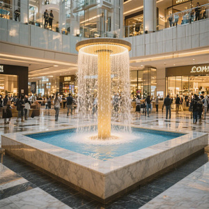 Artwatershow Fontaine linéaire Eau courante Cascade Rideau <span class=keywords><strong>Dessin</strong></span> Fil Pluie Fontaine Rideau d'eau - Product Image 2