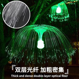 Lampe LED à fibres optiques en forme de méduse, 36V, sept couleurs changeantes, étanche, lampe suspendue pour bar en plein air - Product Image 4