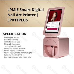 Lpmie Thông Minh 3D Móng Tay Nghệ Thuật Máy In Máy Tự Động Kỹ Thuật Số Móng Tay Thiết Bị In Ấn Di Động Cho Salon Và Nhà Tự Làm Trang Trí Móng Tay - Product Image 2