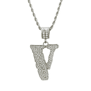 Collar con Colgante de Letra V de Diseño Innovador y Alta Calidad, Estilo Hiphop, Unisex, Joyería de Moda al por Mayor, Gran Venta 2026 - Product Image 6