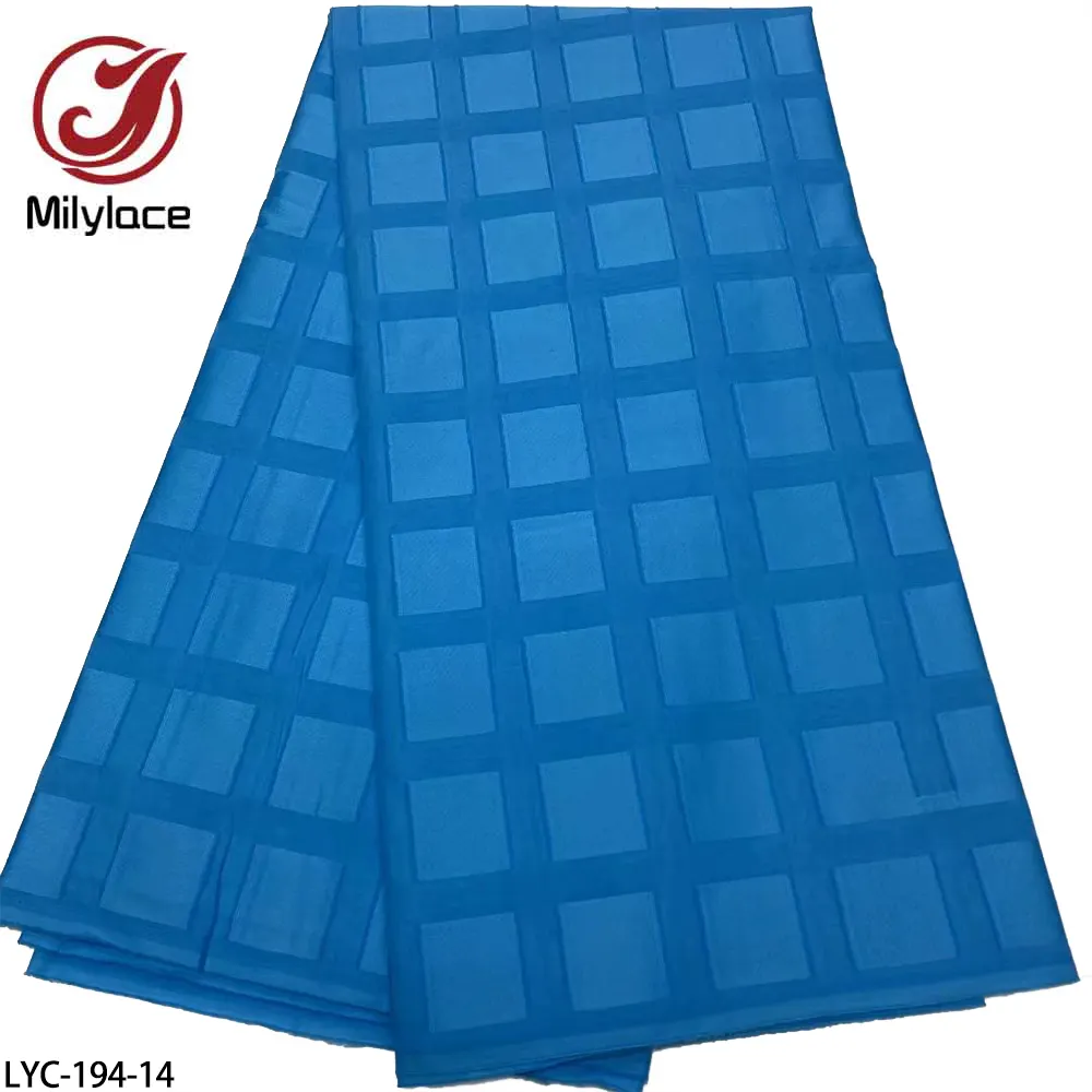 Vestido clássico quadrado africano cor pura suíça 100% algodão tecido de renda para homens