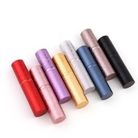 Mini vaporisateur de parfum givré 10 ml, style moderne, format voyage, forme cylindrique, bouchon à vis, pour sérum de soin et diffuseur à bâtonnets