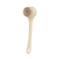 Brosse de bain électrique remplaçable à long manche, massage exfoliant, gommage de la peau, douche corporelle en silicone, brosse de bain douce