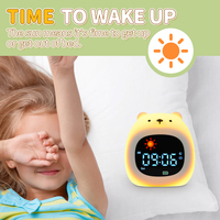Bestseller Sonnenaufgang-Wecker Geschenk fürs Schlafzimmer Sonnenaufgang-Wecker für Kinder Schlaftrainer Niedlicher Silikon-Kinderwecker mit Nachtlicht
