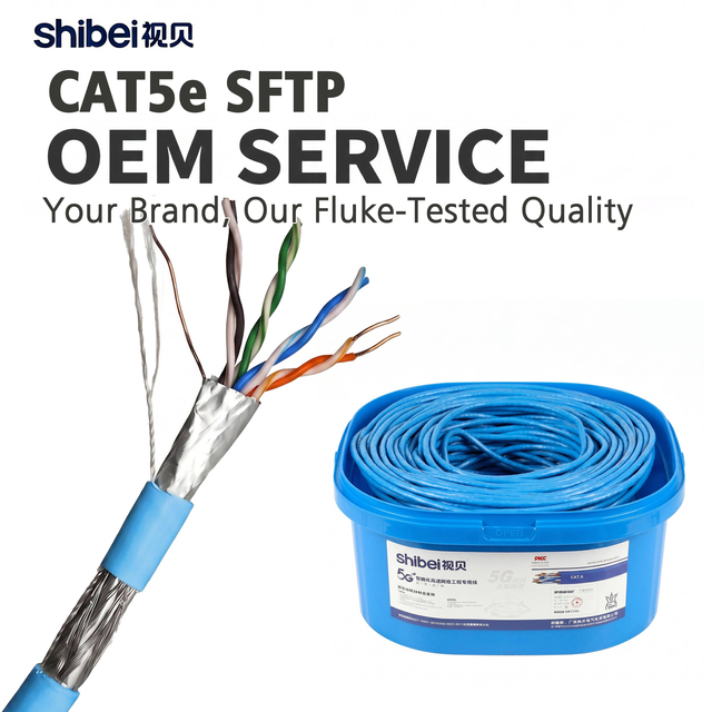 Factory Price Shibei Cat5e Cable UTP 305m 1000ft Bulk Ethernet Cable Pure Copper Lan Network Cable OEM