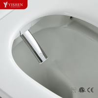 Vente chaude Smart One Piece Automatique Cuvette De Toilette Capteur Automatique Rincer Bidet Électrique Télécommande Allongée Wc Commode