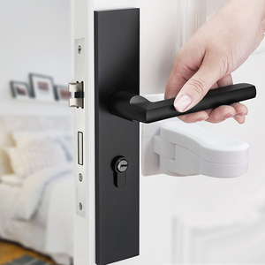 Dễ Dàng Cài Đặt An Toàn Trẻ Em Cửa Xử Lý Khóa Tự Dính Mức Độ Khóa Cho Bé Nguồn Cung Cấp Bảo Vệ Tay Cầm Cửa - Product Image 1