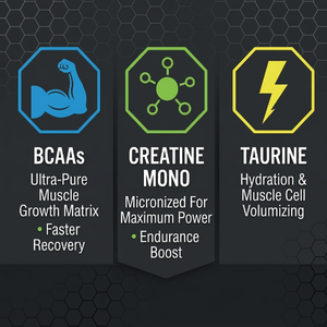 Complément Pré-Entraînement en Gros 300g : <span class=keywords><strong>Poudre</strong></span> Énergisante et Réparatrice à Base de <span class=keywords><strong>Taurine</strong></span>, Créatine et BCAA - Product Image 3