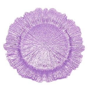 Assiettes de présentation en plastique décoratives pour mariage, 13 pouces, motif récif doré, en acrylique, pour la mise en table de mariage - Vente en gros - Product Image 6