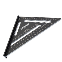 Alta qualità personalizza il righello triangolare quadrato in alluminio resistente tascabile