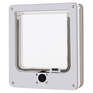 Multi Tailles 4 Modèles Verrouillables Porte automatique sûre pour animaux Facile à utiliser Porte intérieure pour chat Plastique durable Porte extérieure pour chien - Product Image 3