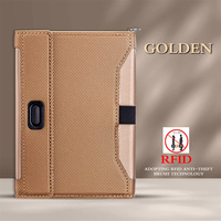 Organizador de Documentos de Viaje de Piel Sintética de Lujo con Protección Antimagnetización, Accesorios de Viaje para Hombre