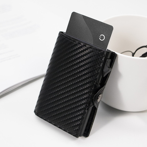 กระเป๋าสตางค์ Casekey รุ่นใหม่ ทำจากคาร์บอนไฟเบอร์ แบบพับได้ พร้อมแม่เหล็กป้องกัน RFID  บางเฉียบ สำหรับธุรกิจ  ใส่บัตรได้  กระเป๋าสตางค์ RFID - Product Image 1