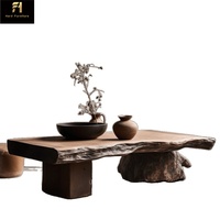 Table basse en bois en forme de nuage nordique, table basse italienne de forme irrégulière, personnalisable