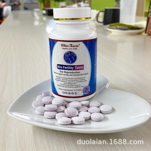 Comprimés de fertilité masculine enrobés de bonbons à la menthe bleue en flacon, améliorent la qualité du sperme - Product Image 3