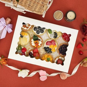 <span class=keywords><strong>Cajas</strong></span> de entrega grandes <span class=keywords><strong>para</strong></span> pasteles con base <span class=keywords><strong>para</strong></span> cupcakes rectangulares, bento y 2 cupcakes, con embalaje y envío - Product Image 1