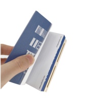 Bloc de papier autocollant personnalisé fantaisie Note auto-adhésive sur palette en bois cube mémo promotionnel imprimé à 4 côtés